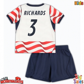 United States Chris Richards #3 Replica Home Stadium Kit for Kids World Cup 2026 Short Sleeve (+ pants)